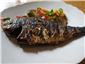 bream grilled over charcoal